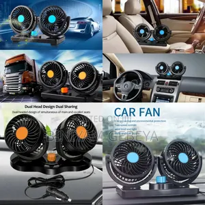 Photo - ORIGNAL ከፍተኛ ሃይል ያለውባለ ሁለት FAN የመኪና ማቀዝቀዣ Electric Car Fan