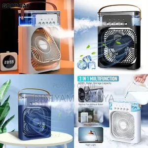 Photo - Cooling Fan Humidifier የራሱ የማታ መብራት ያለው መልካም መዓዛን የሚሰጥ