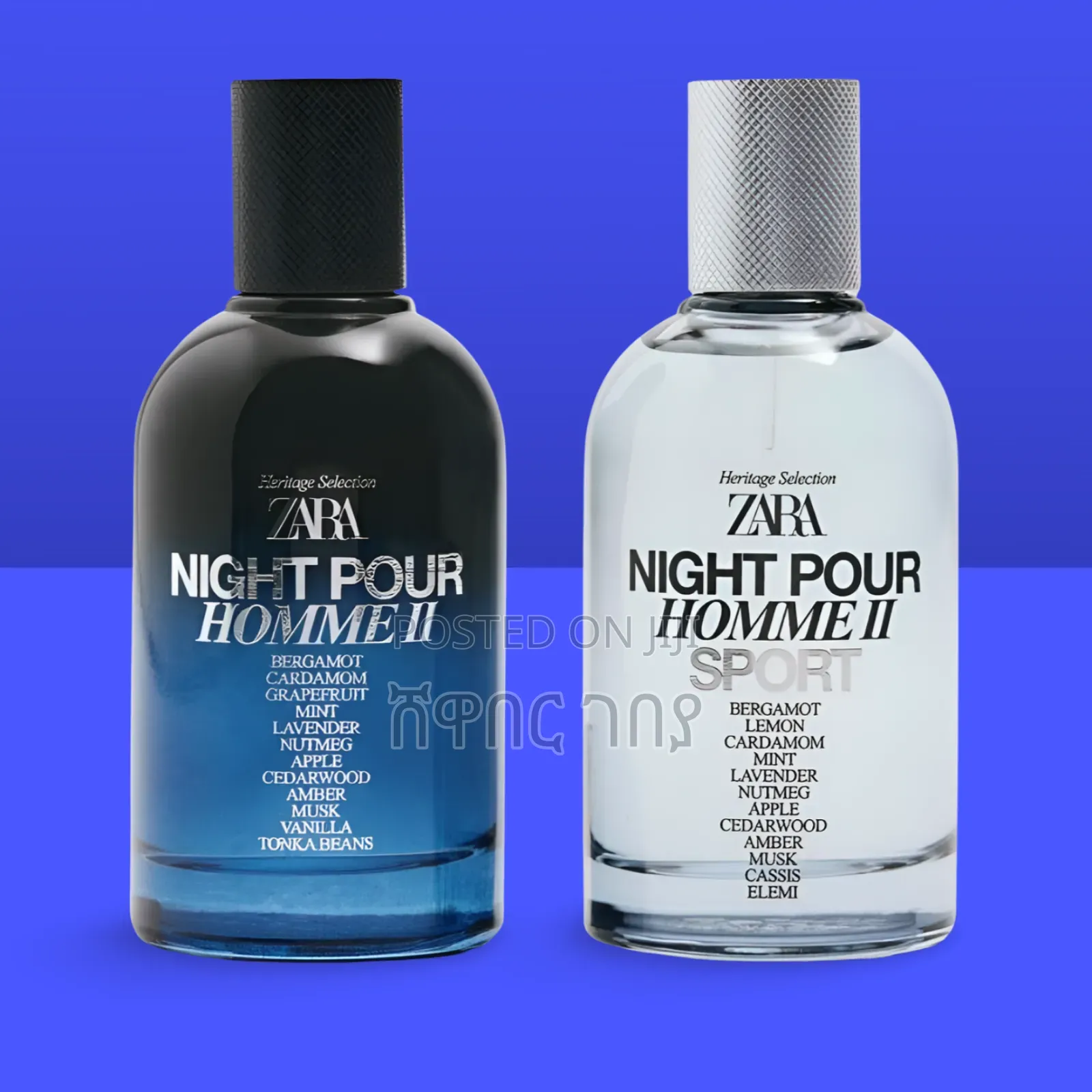 ZARA Night Pour Homme Ii + Night Pour Homme Ii Sport EDP