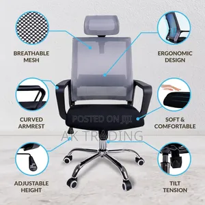 Office and Staff Chair (Silver Color )