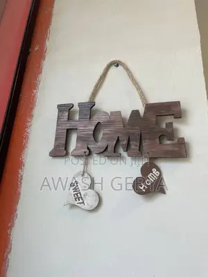 Wooden Pattern Hanging Rope Home And