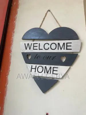 Photo - Wooden Pattern Hanging Rope Home And