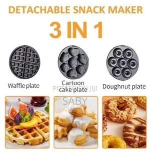 Sokany 3-in-1 Multi-functional Sandwich Waffle Maker