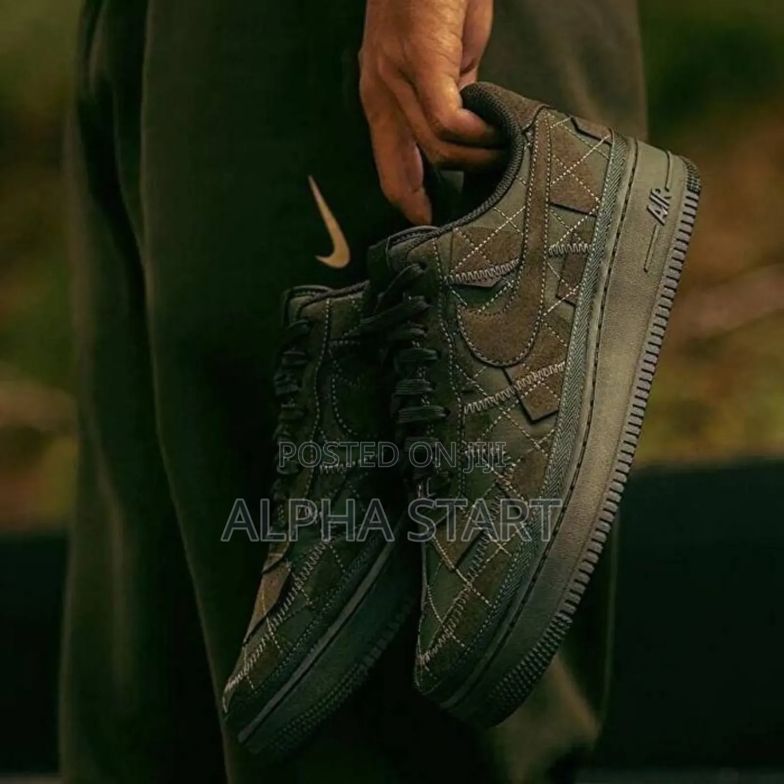 Nike Air Force Green/ Black /White High Quality Shoes for Yo