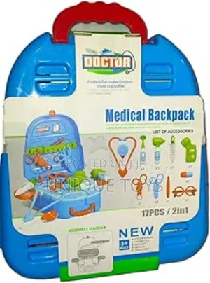 2-in-1 Medical Backpack, 17 PCS