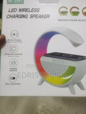 Photo - Compact BT2301 LED Speaker With Wireless Charging