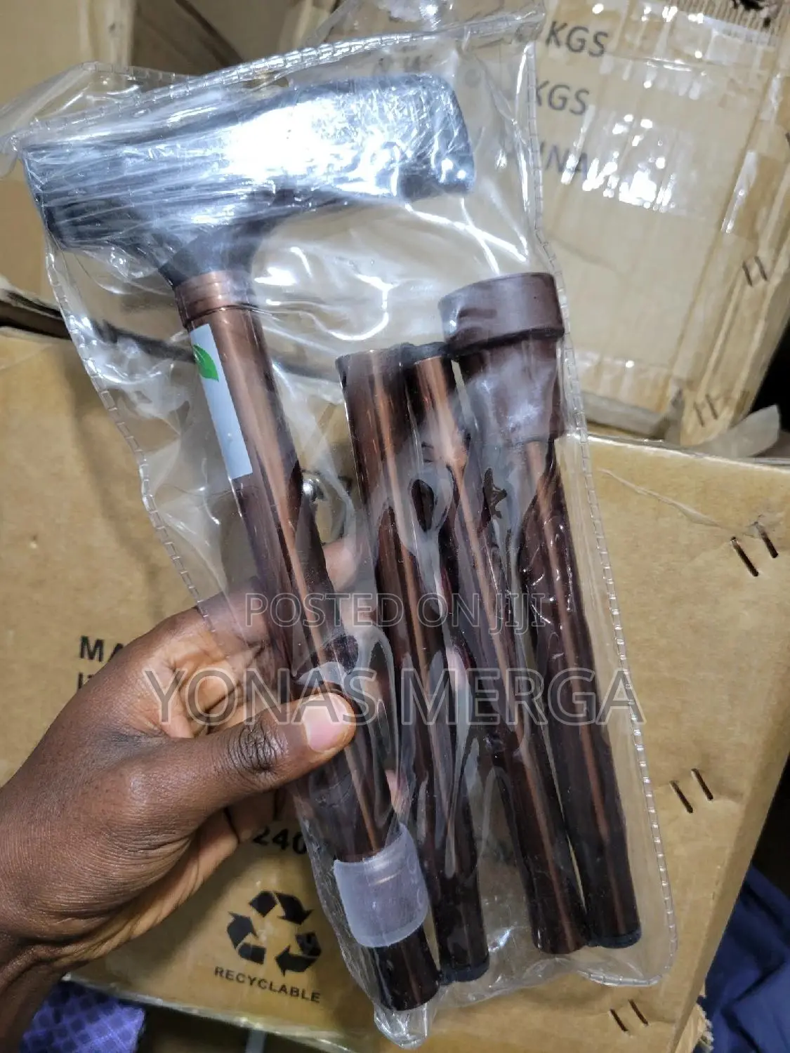 NERDOH Foldable Walking Cane鹽anti-Slip Rubber Base主ከዘራ፧Kzera