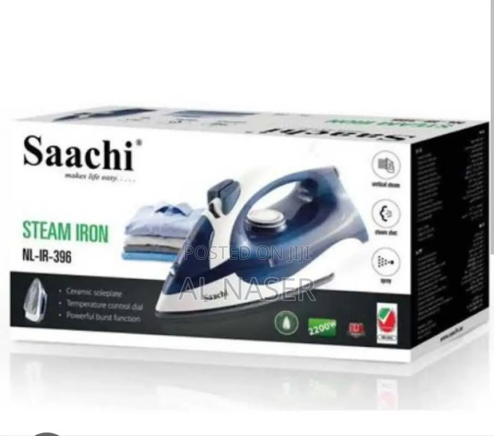 Saachi Steam Iron (ካውያ
