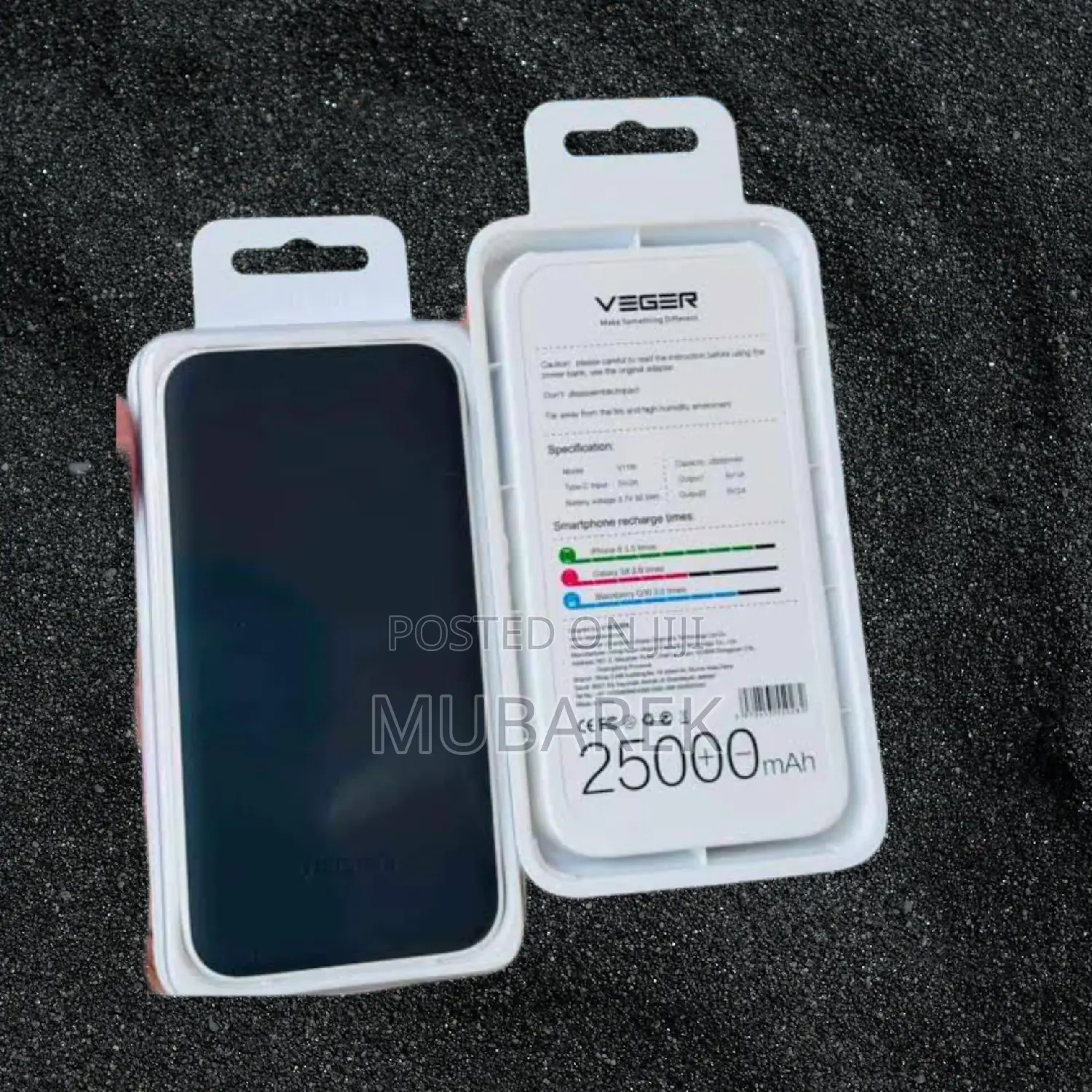 Veger 25000mah Resistant Power Bank Design