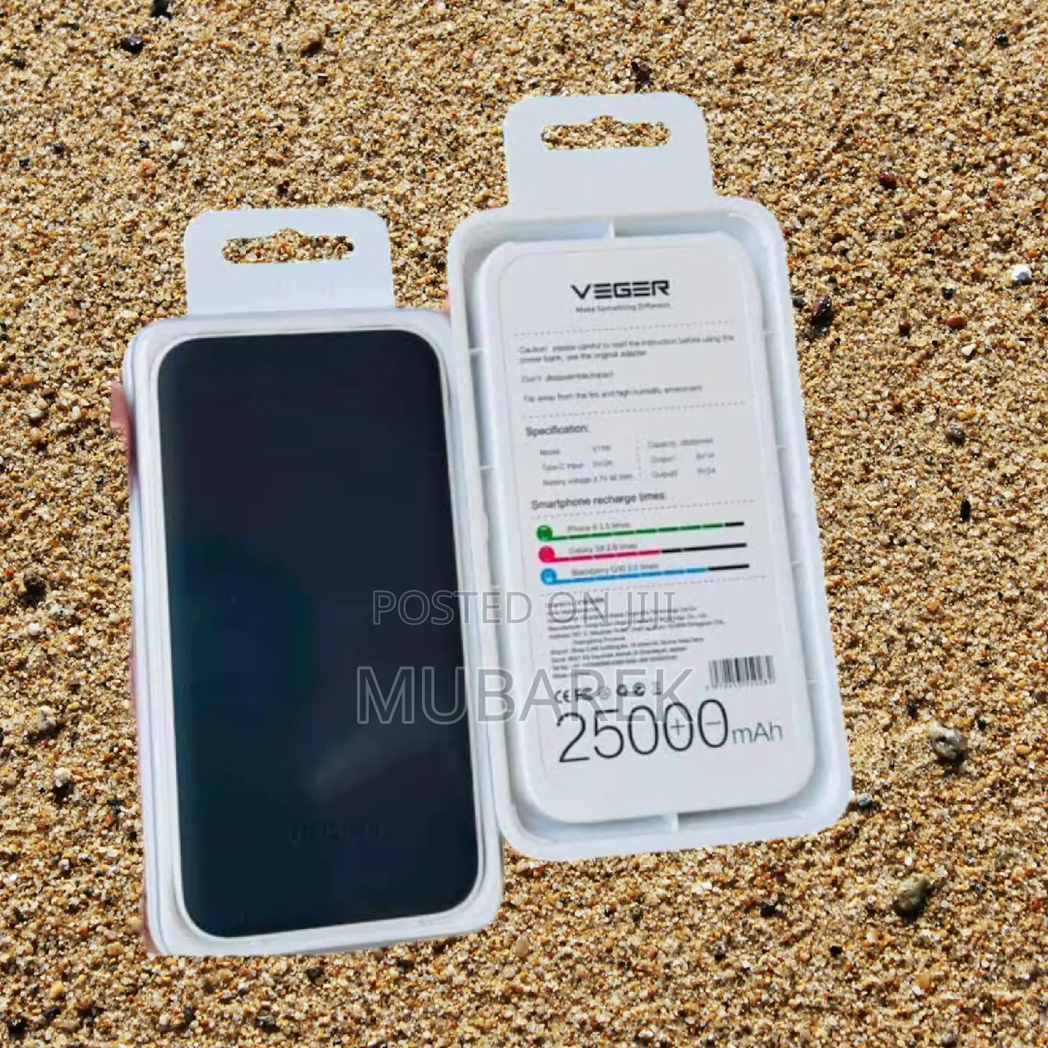 Veger 25000mah Resistant Fast Charging Capabilities