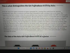 Asics Goretex Running Shoe/Trainer Gel-Fujitrabuco 8 GTX 9.5