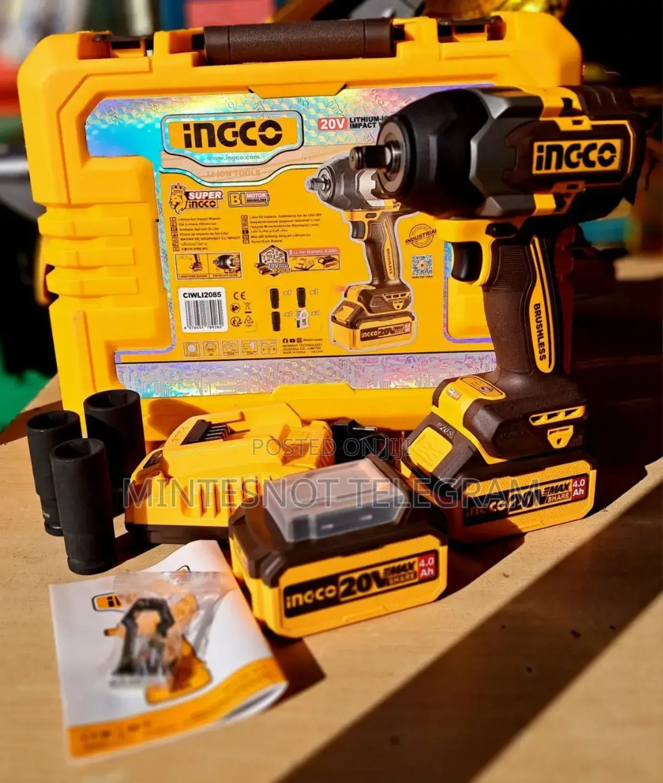 Rechargeable Impact Wrench 20V 500NM