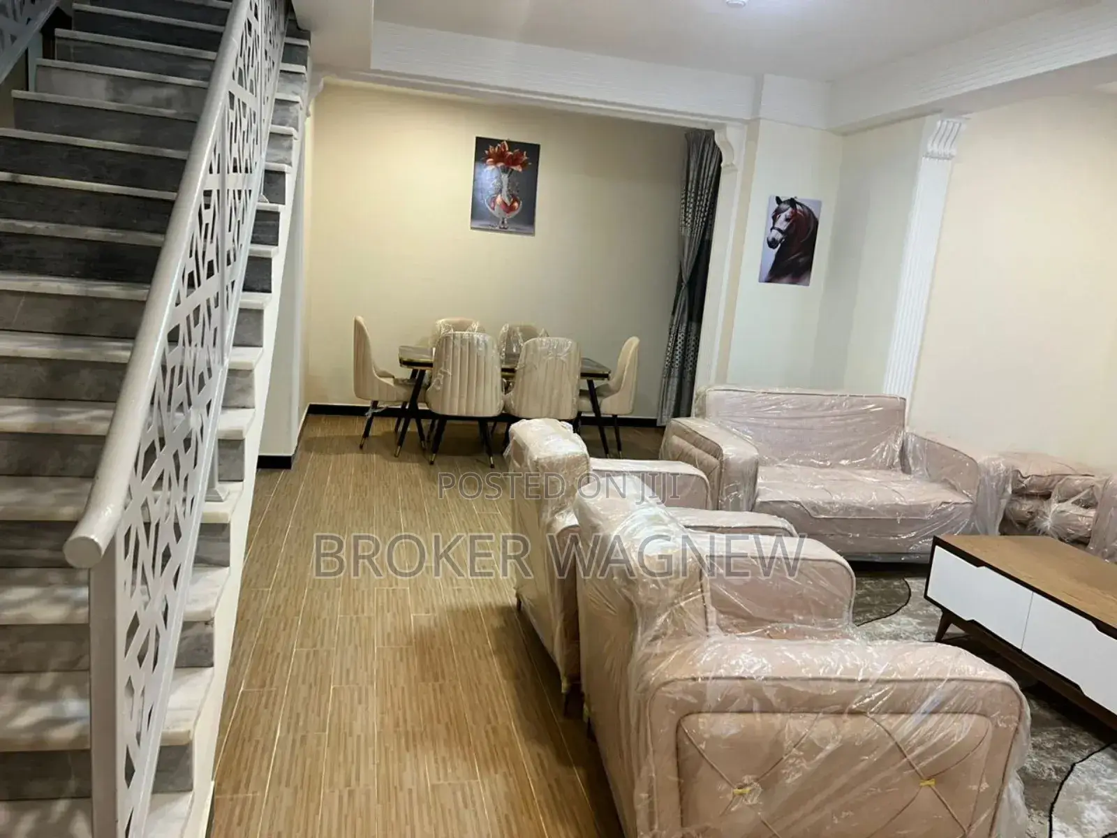 Furnished 4bdrm Apartment in Bole for rent