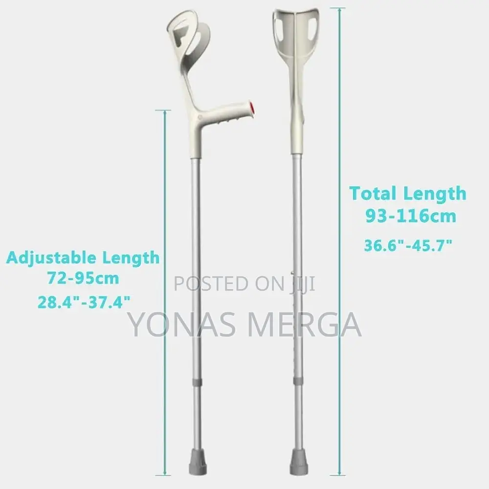 Crutches kranch elbow Grey and Steel Men/Women/Old People