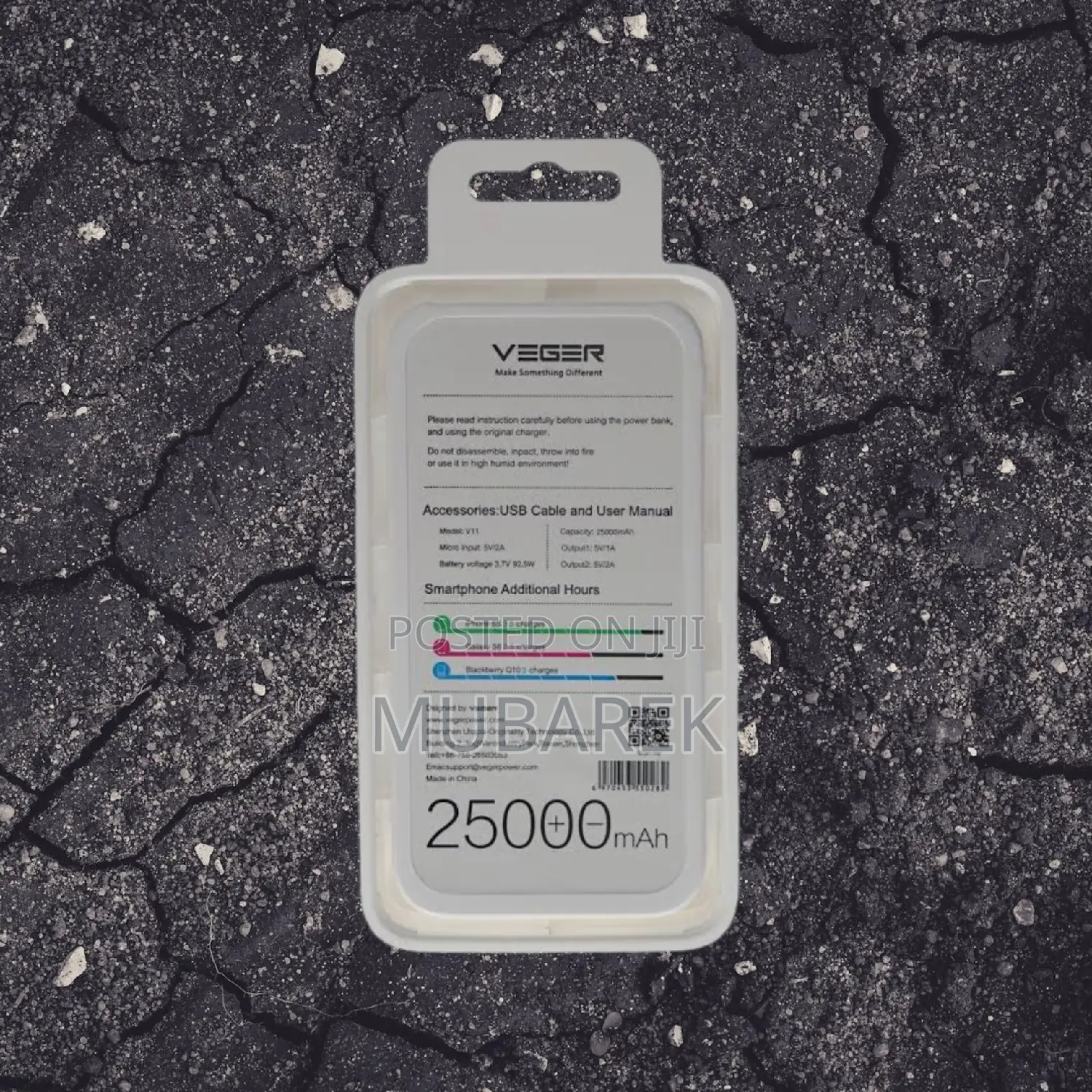 Veger 25000mah Resistant for Remote Work