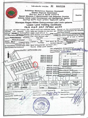 T ላይ፣Digital ካርታ ያለው፣ 140m2 መሬት ለገጣፎ ወርገኑ መተባበር ርሪል ስቴት ጀርባ