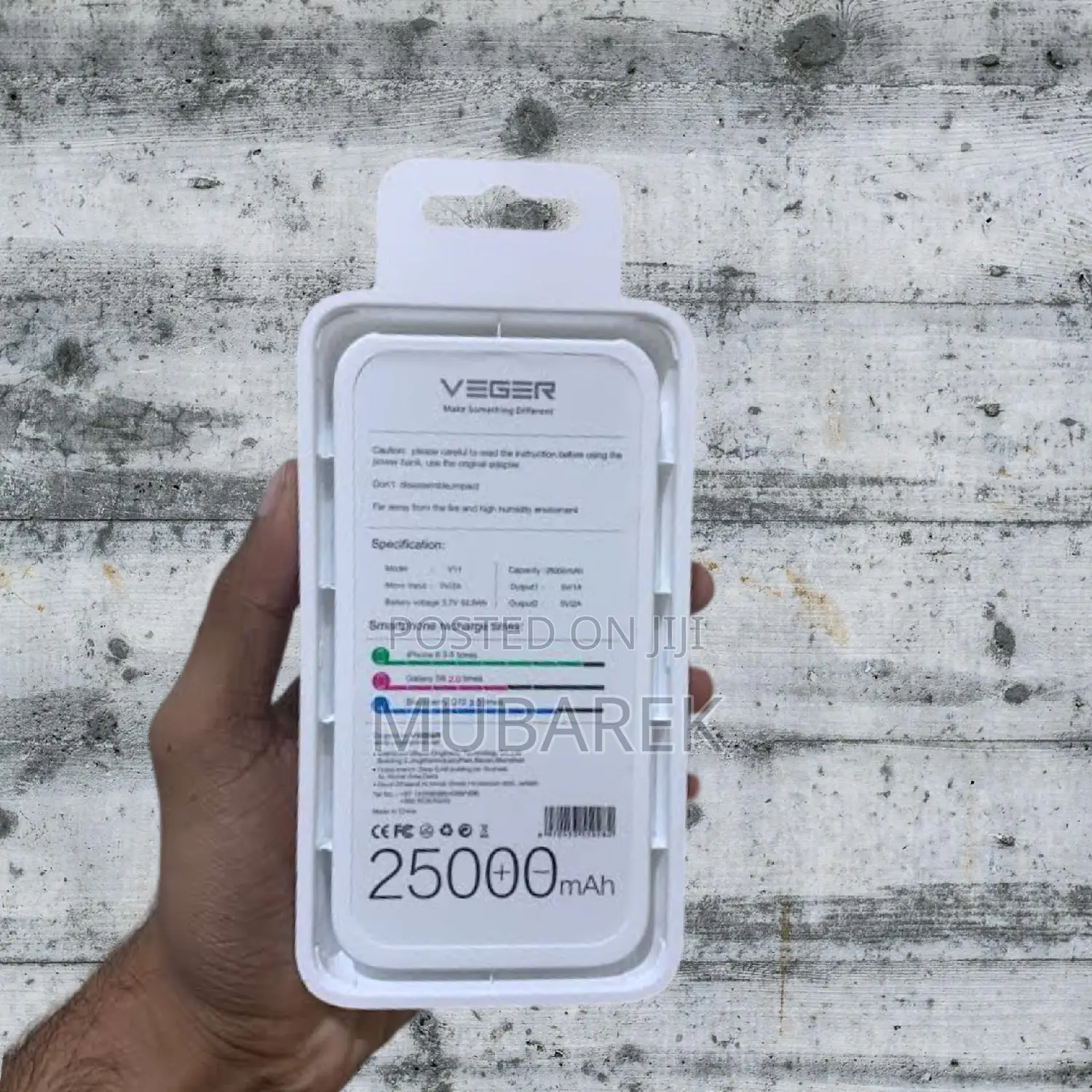 Veger 25000mah Resistant for Fitness Enthusiasts