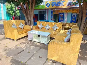 Sofa Set Three-Seater and Matching Single-Seater Armchairs