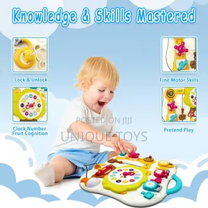 12-in-1 Exploration Busy Board Montessori Toy, +12 Months