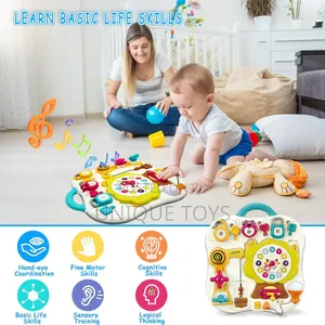 12-in-1 Exploration Busy Board Montessori Toy, +12 Months