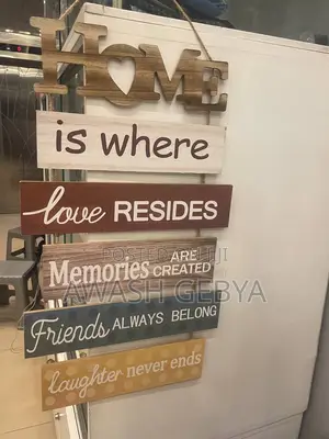 Photo - Home Wall Decor Sign Wooden Hanging for Living Room