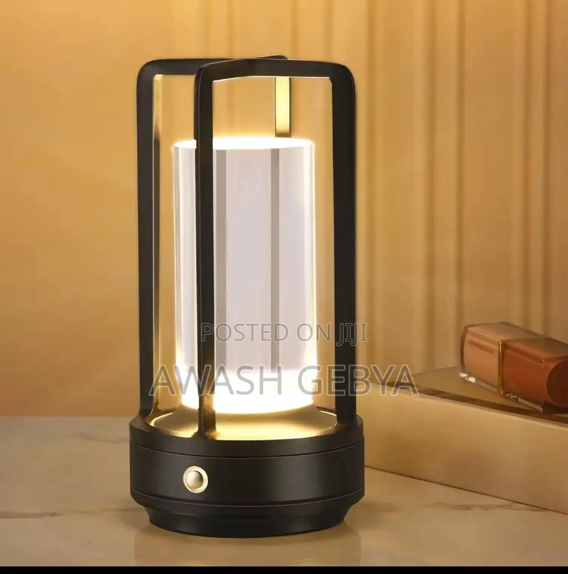 Portable Metal Table Lamp,Cordless Table Lamp, 3light Colors