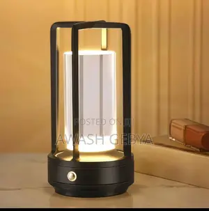 Photo - Portable Metal Table Lamp,Cordless Table Lamp, 3light Colors