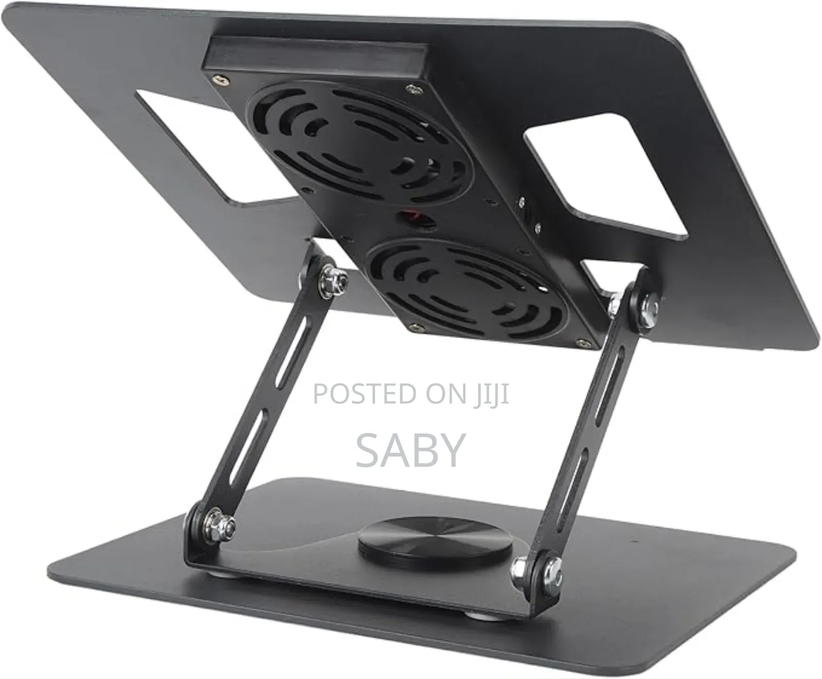 A Laptop Stand Fan With a 360 Rotating Base Is