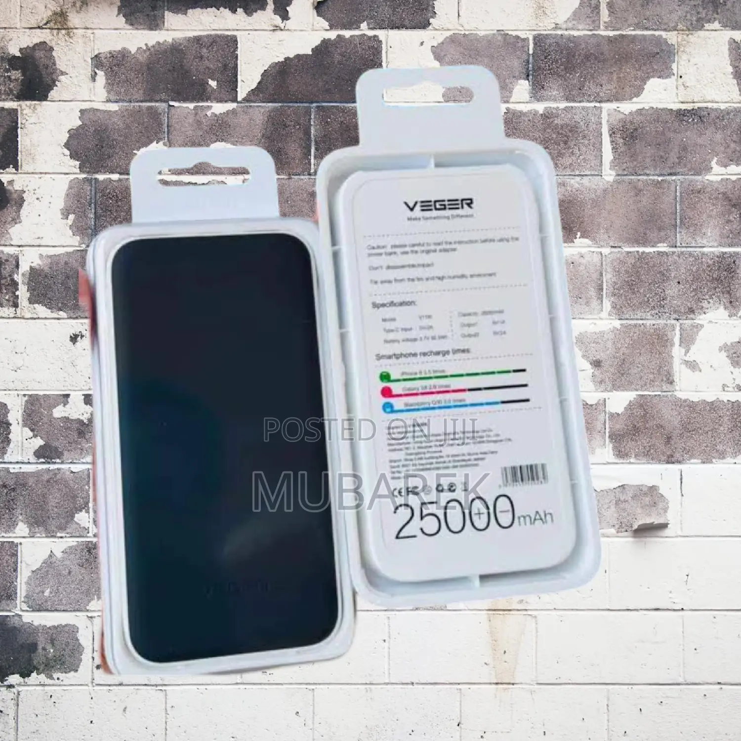 Veger 25000mah Resistant for Daily Commuting