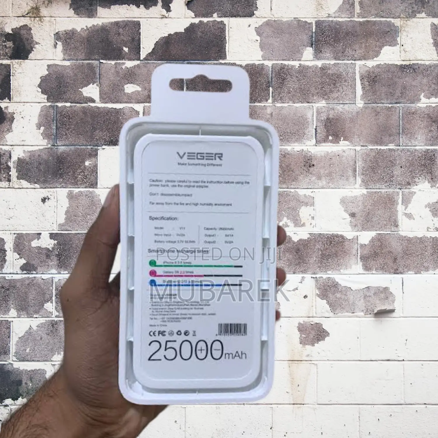 Veger 25000mah Resistant Versatile Charging Options