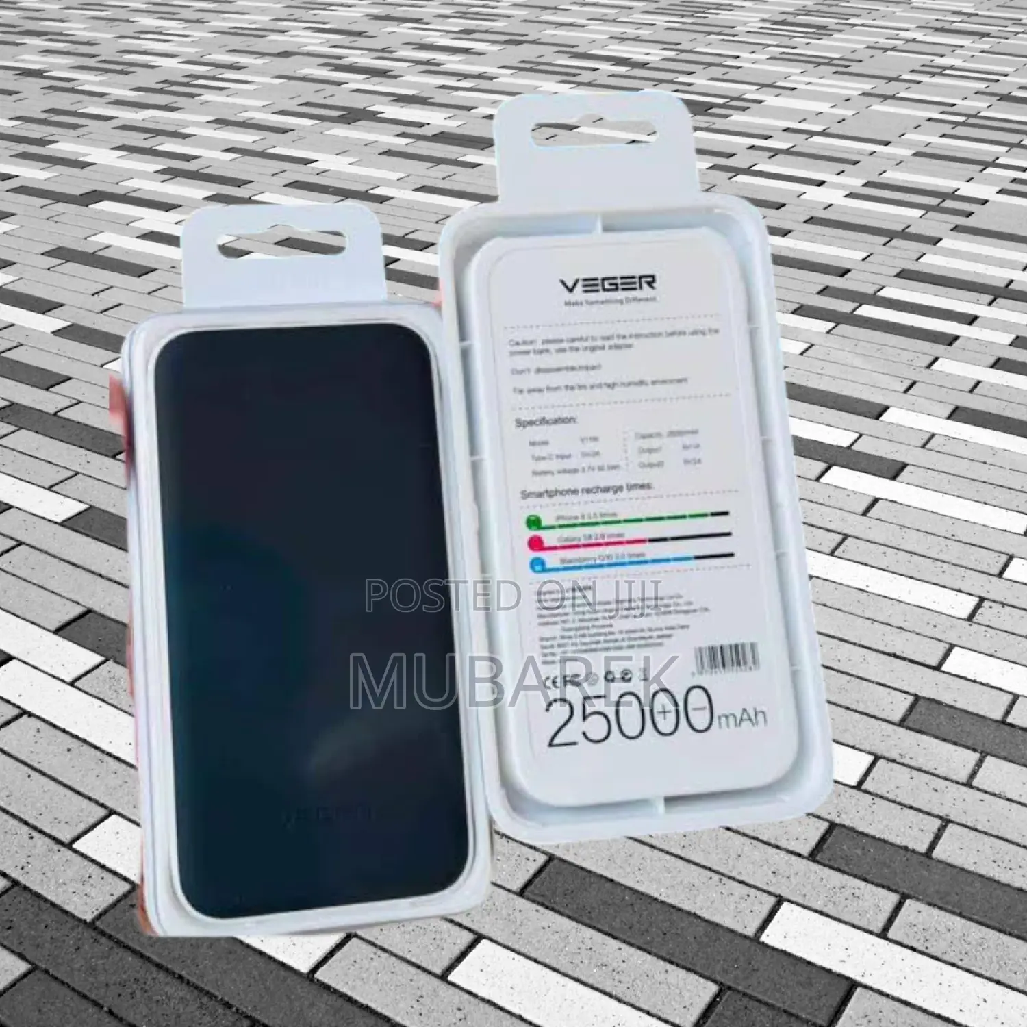 Veger 25000mah Resistant With Safety Features