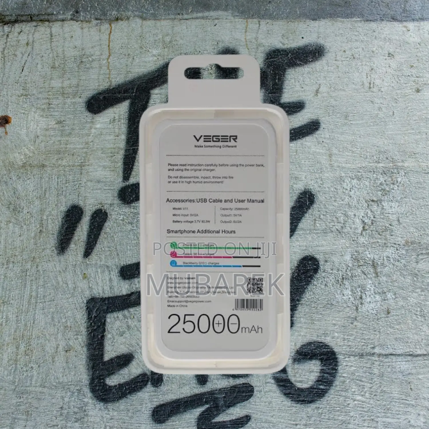 Veger 25000mah Resistant for All Devices