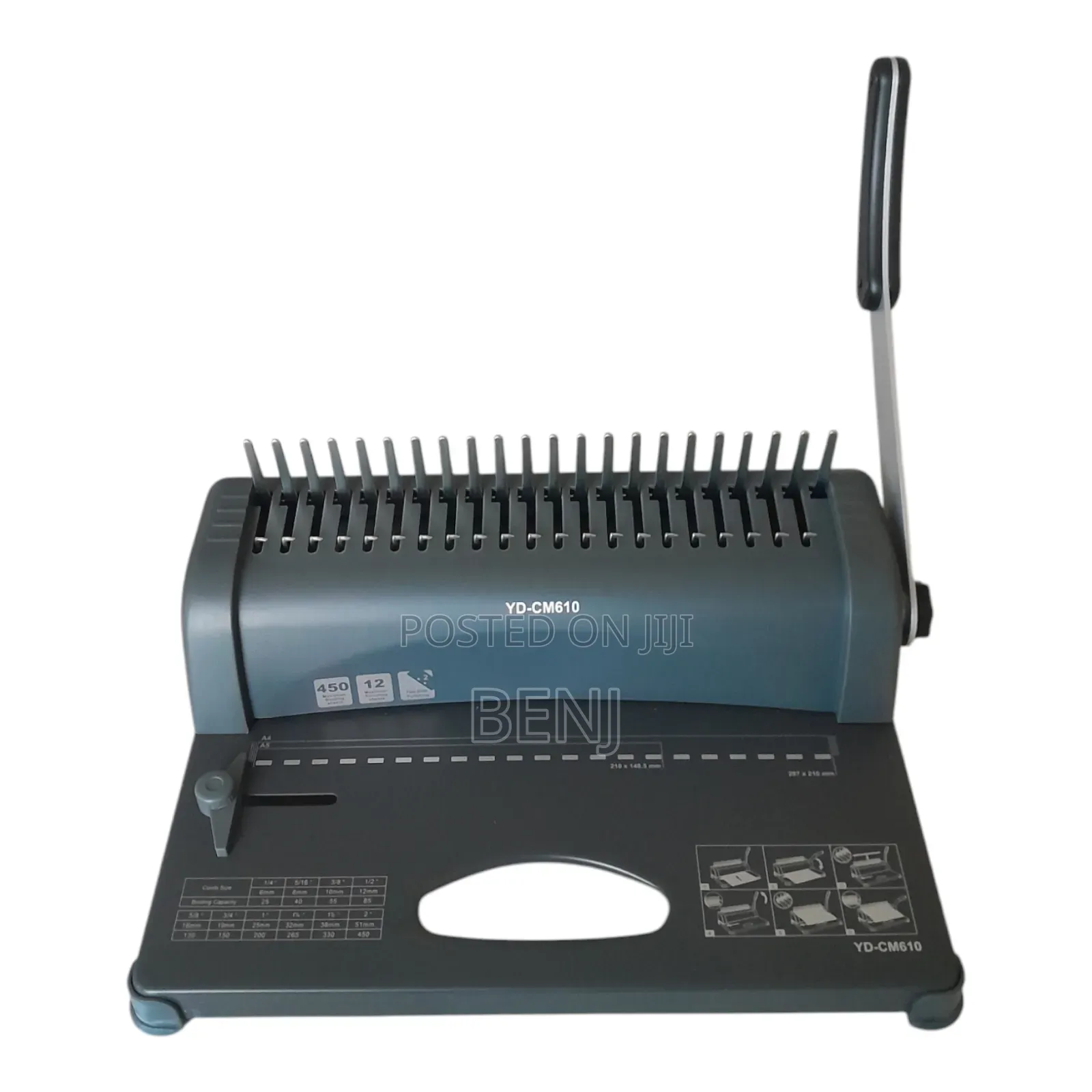 Binding Machine Upto 450 A4 Paper | YD-CM610