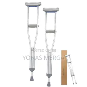 Photo - Folding Crutch (A Pair) Underarm Cane繼crutches宛2x Crutches