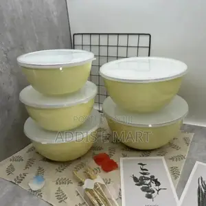 IKEA Bowl With Lid, Set of 5, Mixed Colours