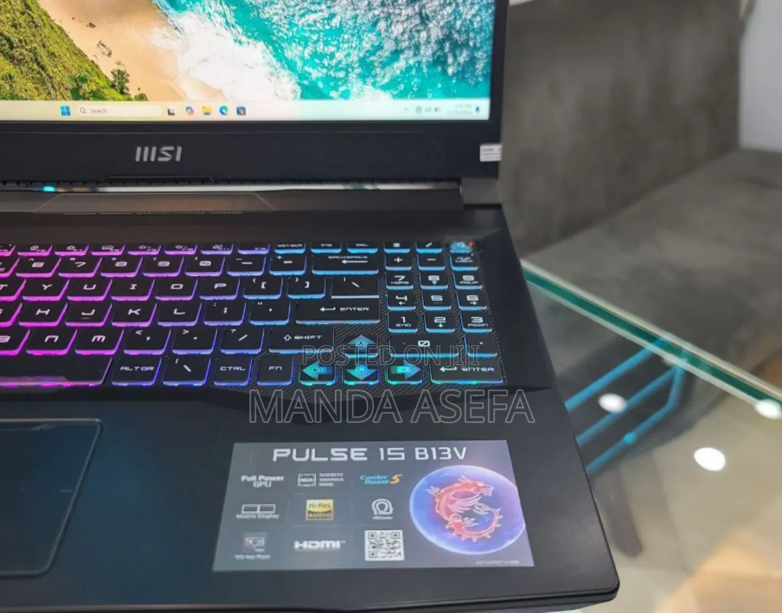 New Laptop MSI 16GB Intel Core I7 SSD 1T