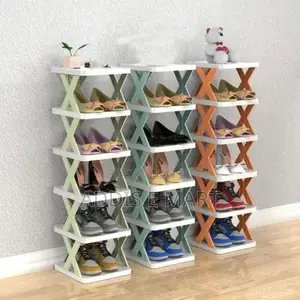 Six Layer Folding Shoe Rack