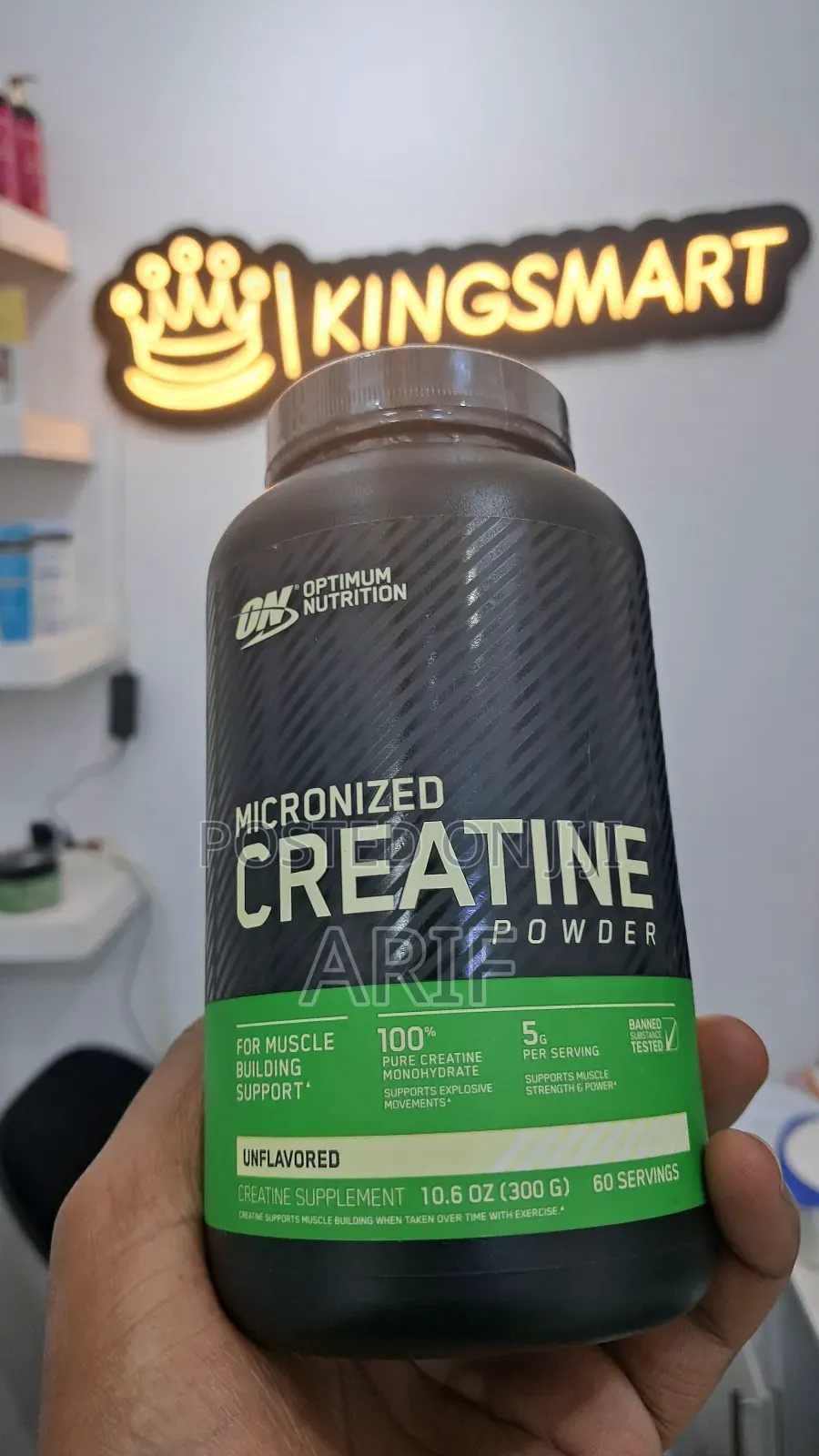 On Optimum Nutrition Creatine Monohydrate