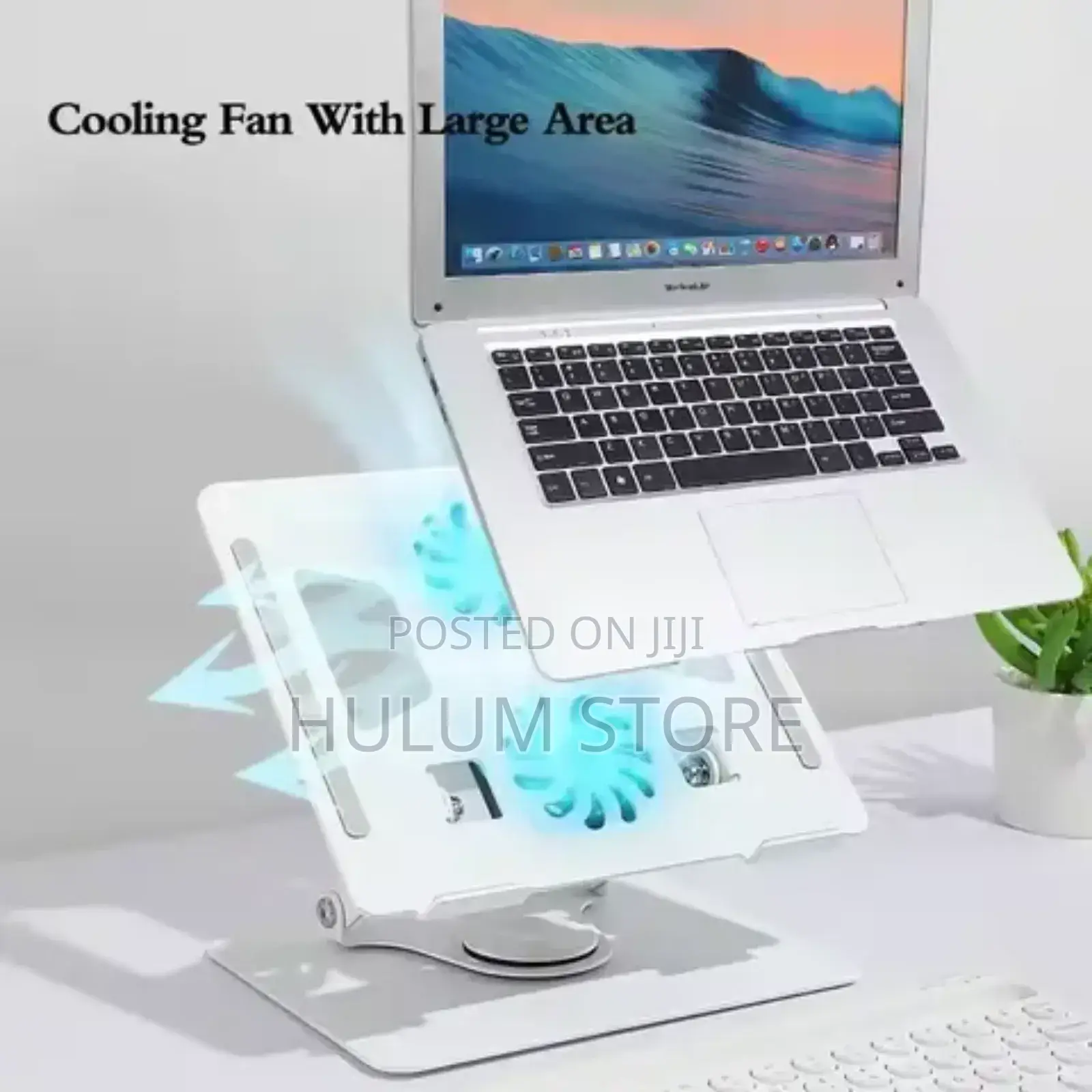 Laptop Stand With Fan 360 Rotating