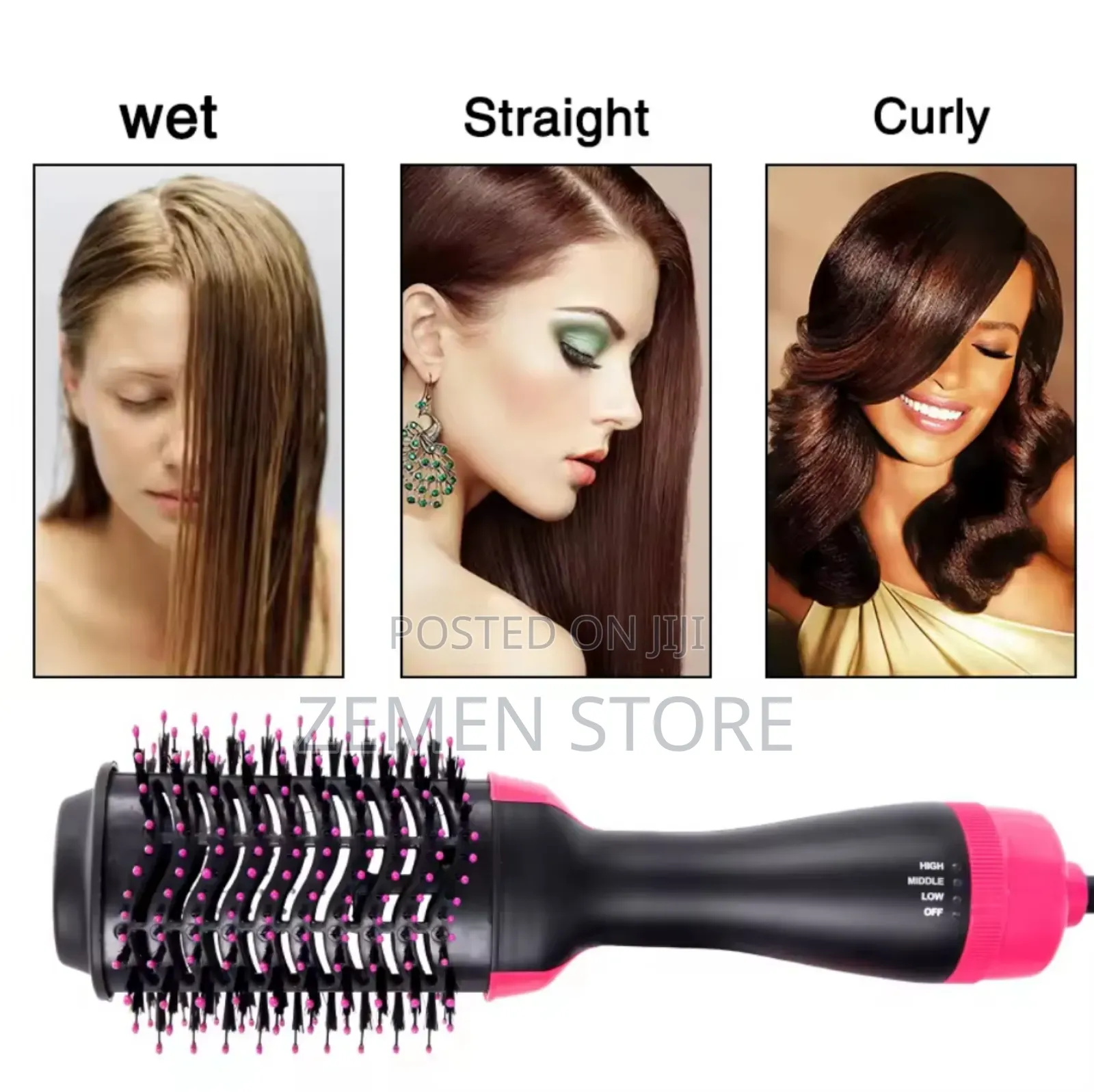 2-in-1 Hair Dryer Styler for Ethiopian Hair
