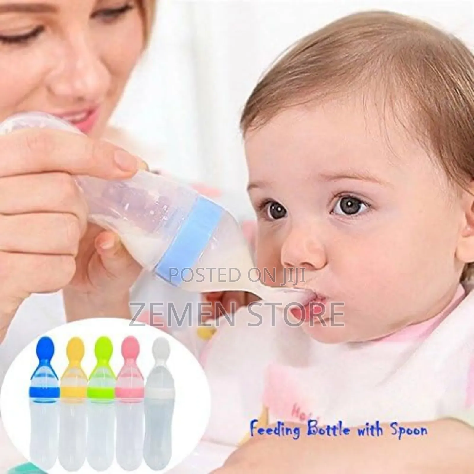 Silicone Baby Feeding Bottle Spoon – Easy Food Feeder