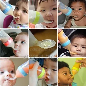 Silicone Baby Feeding Bottle Spoon – Easy Food Feeder