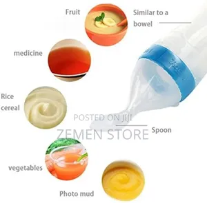 Silicone Baby Feeding Bottle Spoon – Easy Food Feeder