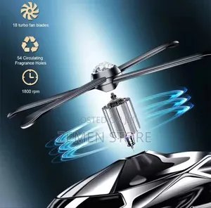 Solar-Powered Helicopter Car Aromatherapy