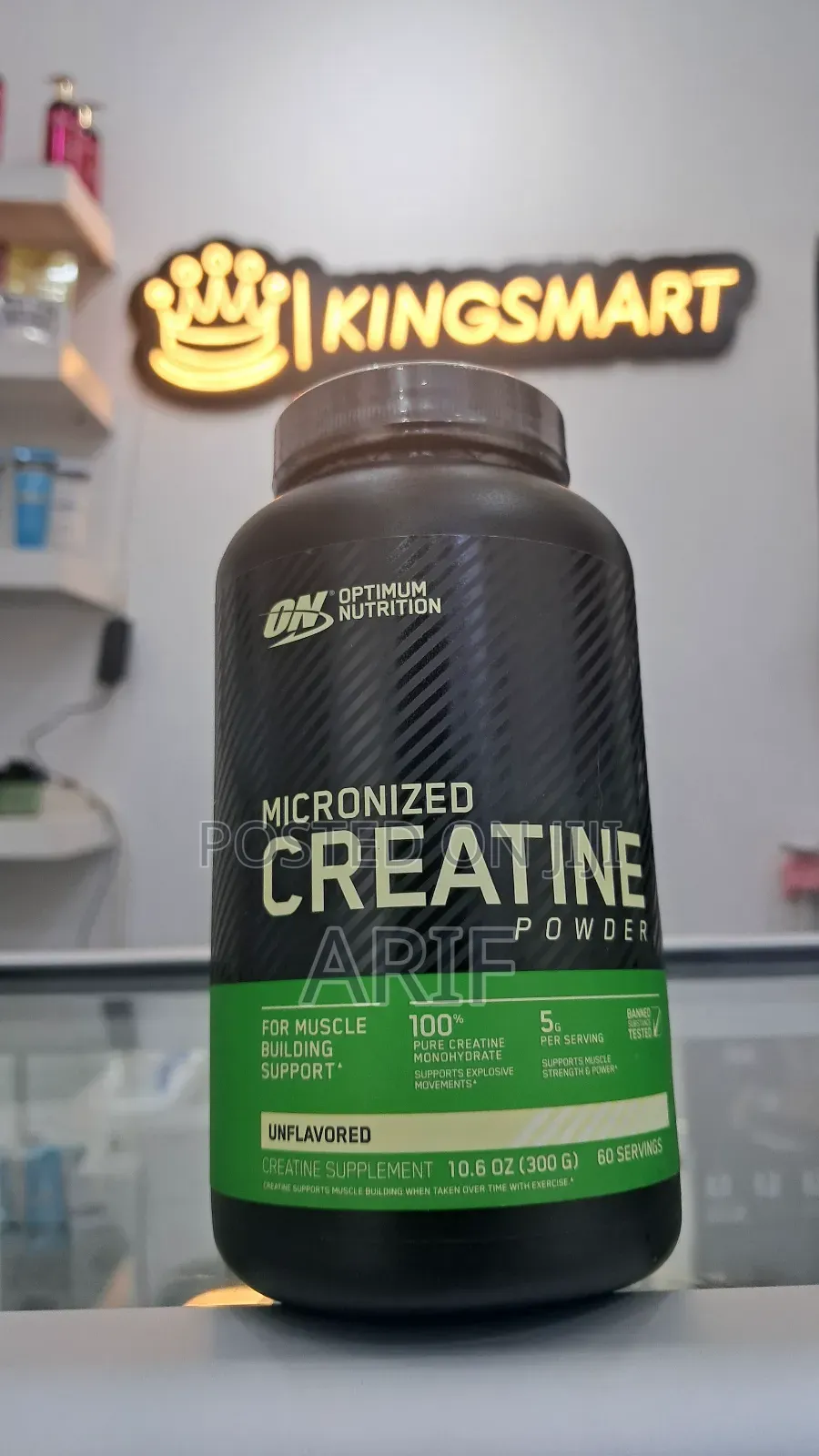 On Micronised Creatinemonohydrate(Made in USA)