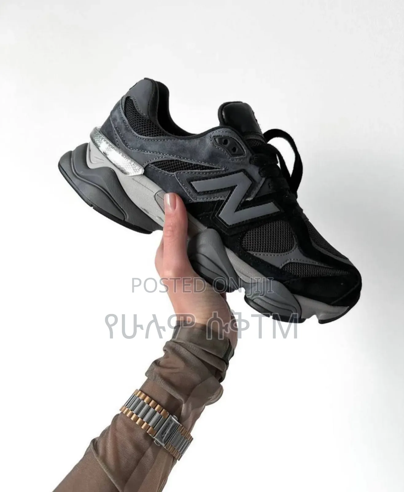 Original New Balance 9060 'Black/Gray' Shoes