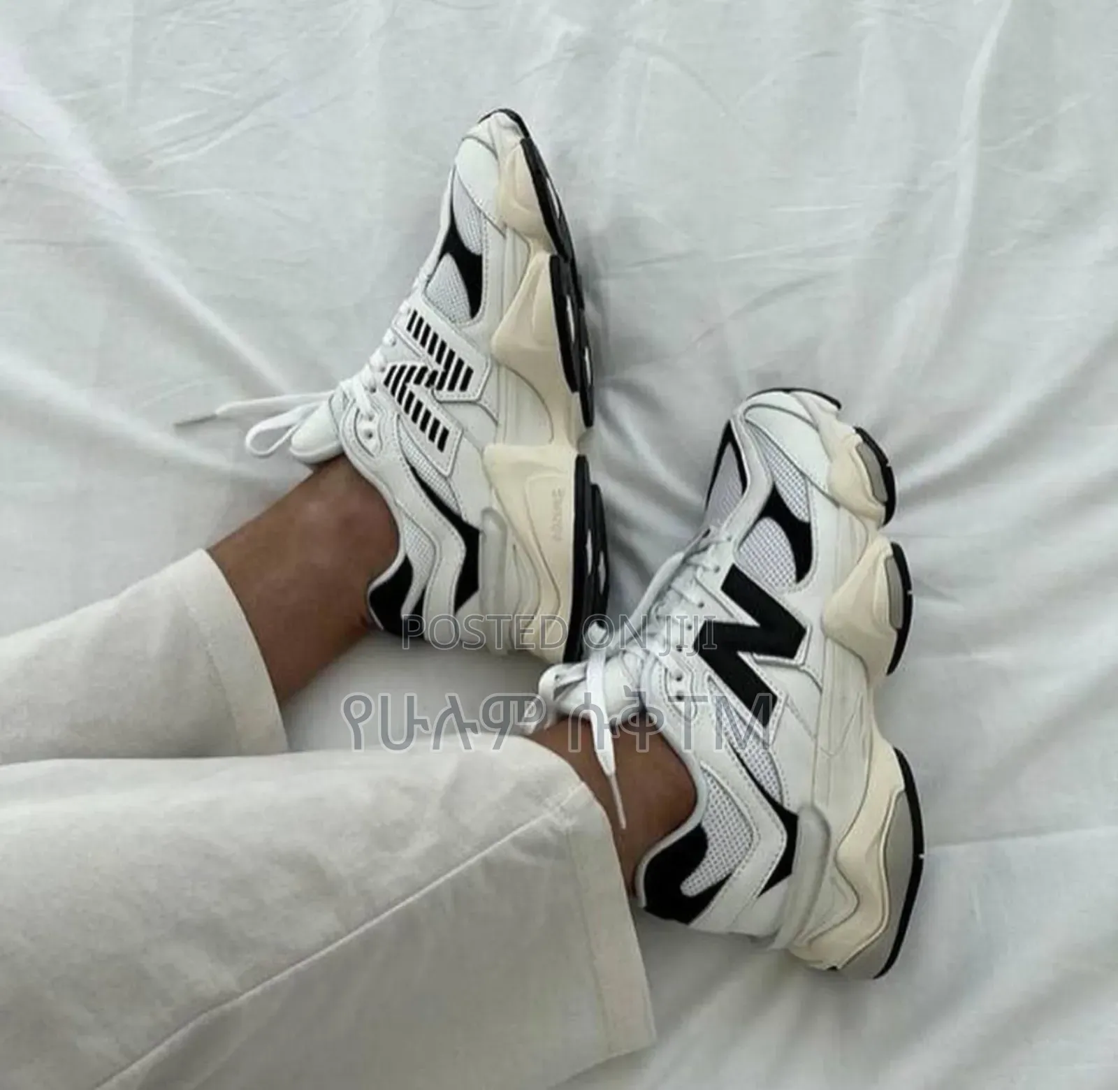 Original New Balance 9060 'White/Black' Shoes