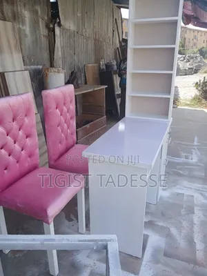 ለጥፍር ቤት የሚሆኑ እቃዎች Furniture for Beauty Salon Chair and Table