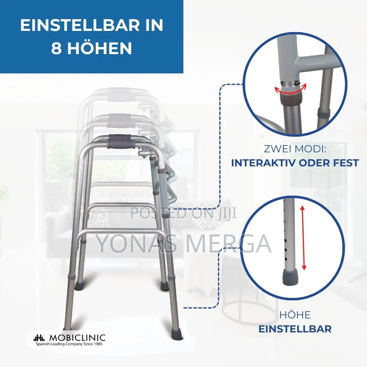 Folding Step-Up Walker - Silver鼫walker甒easy Push-Button