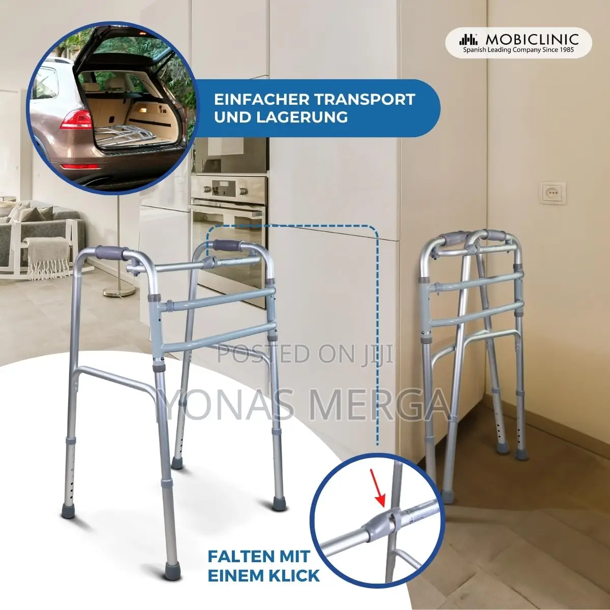 Aluminum Folding Walker蝨balance-Challenged Individuals